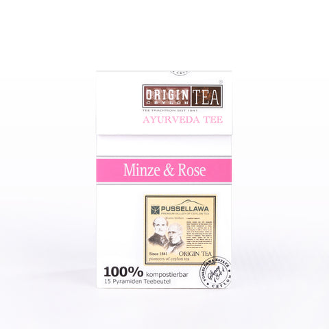 Grüner Tee Minze und Rose